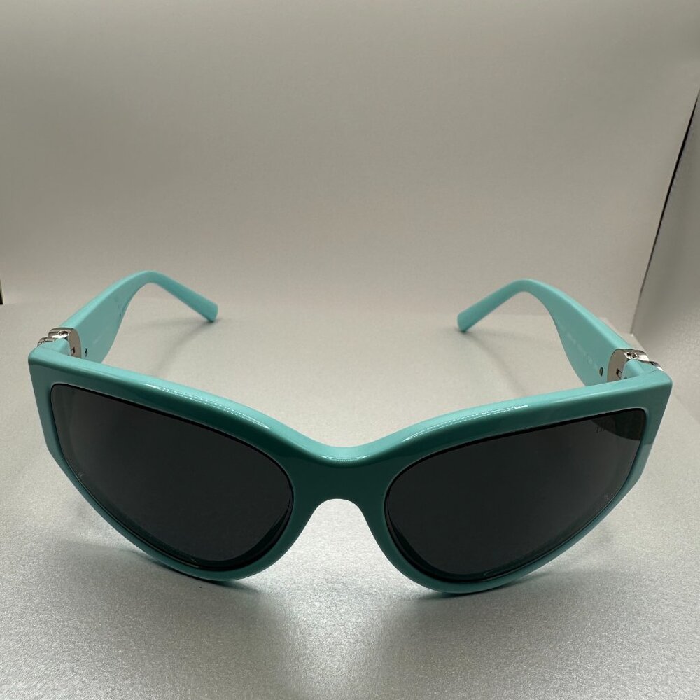 Return to Tiffany® Sunglasses in Tiffany Blue® Acetate and Gray Mirrored Lenses